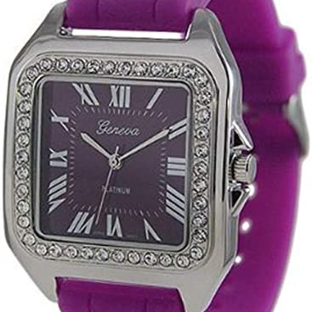 Roman Numerals Square Face Jelly Watch